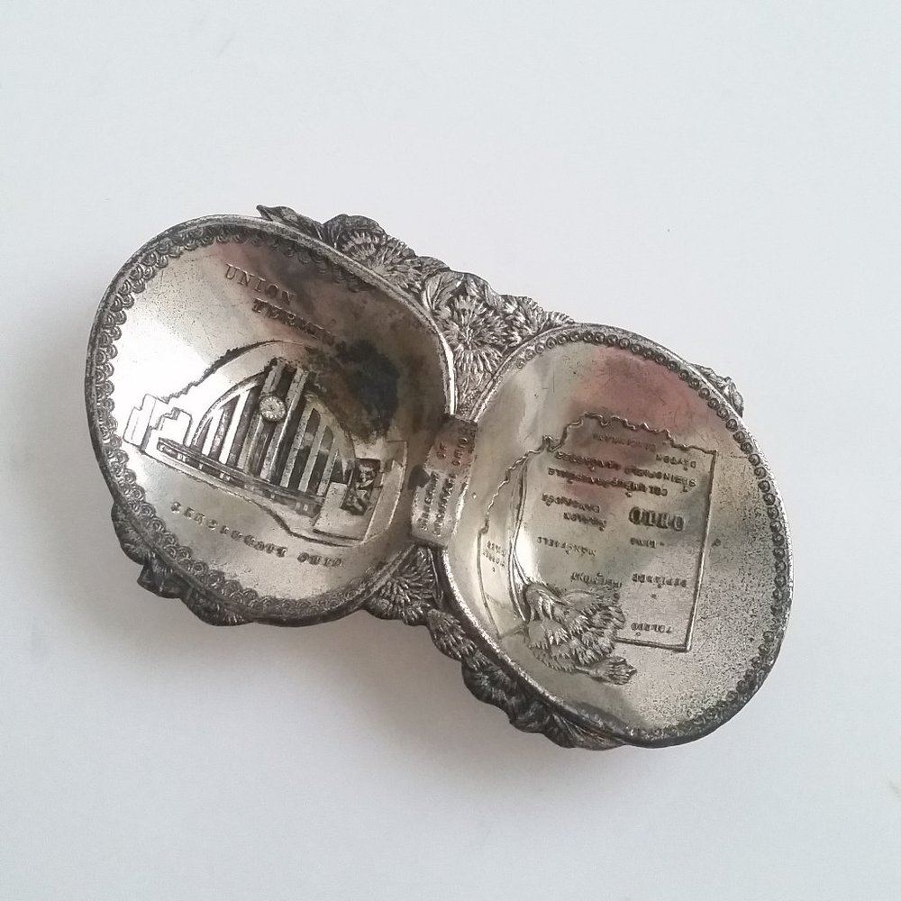 Vintage Souvenir Ashtray Ohio Pico Occupied Japan